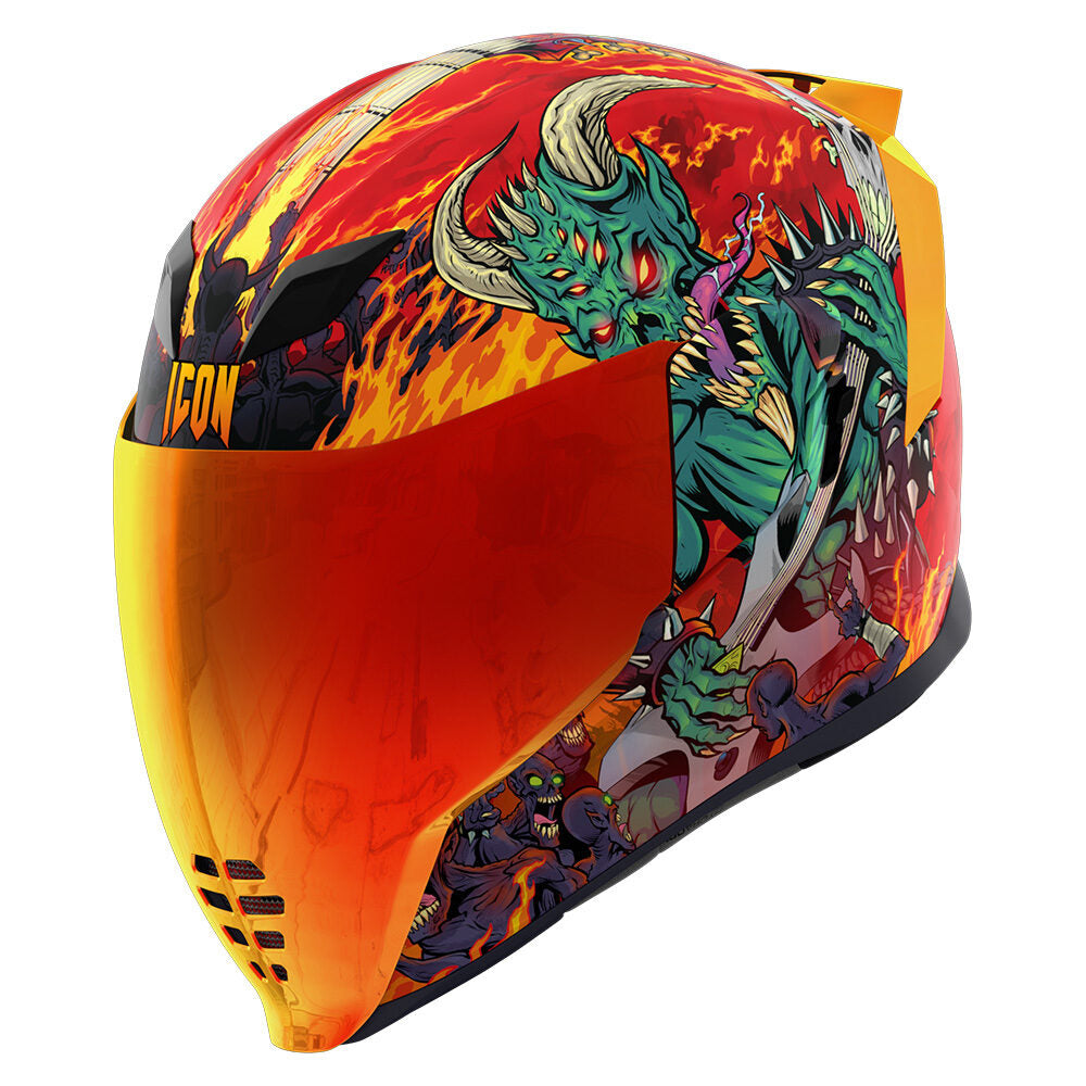 icon 2019 helmets Icon Ultraflite Misanthrope MIPS Full-Face Helmet (Glow-In-The-Dark)