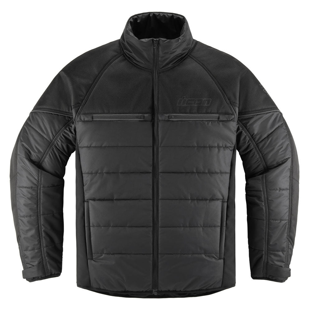 ICON GHOST PUFFER JACKET ブラック SM GhostPufferJacketBlackFront_10