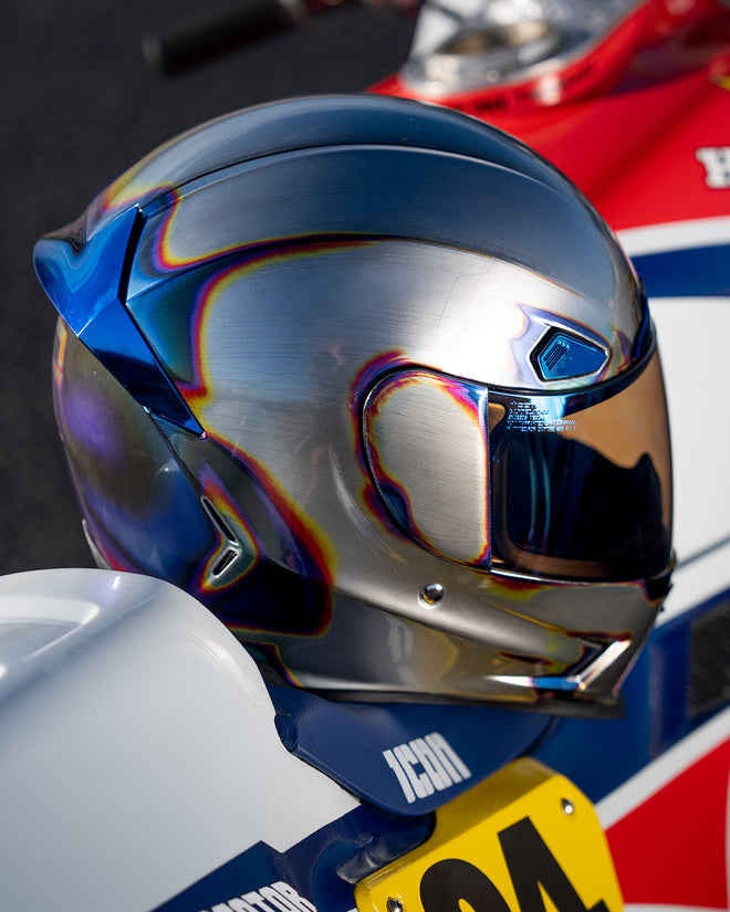 Icon Airframe Pro Helmet - Re-Entry - Silver Icon Airframe Pro Helmet - Re-Entry - Silver