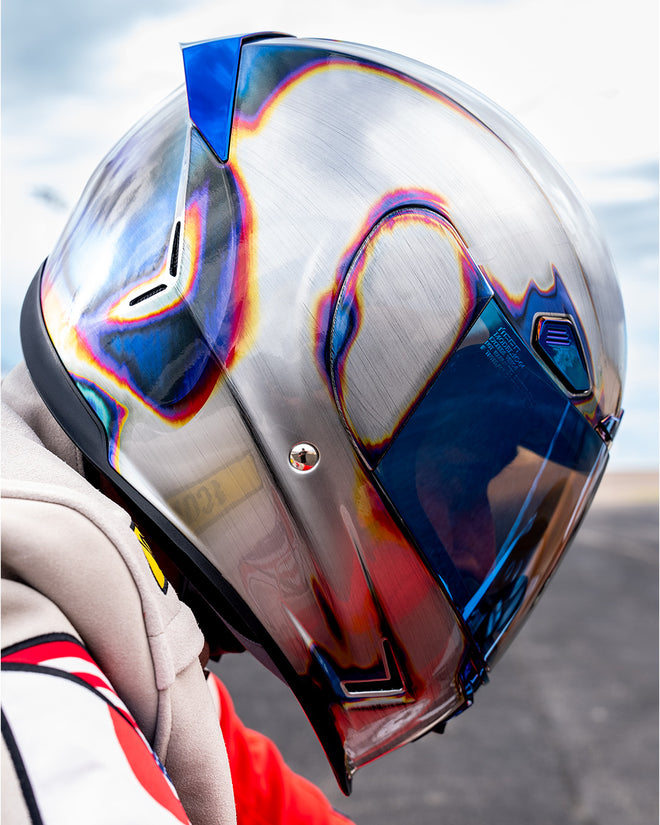 Icon Airframe Pro Helmet - Re-Entry - Silver Icon Airframe Pro Helmet - Re-Entry - Silver