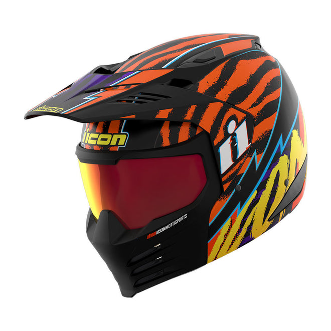 Icon Elsinore Helmet - Rad Dawn - Orange