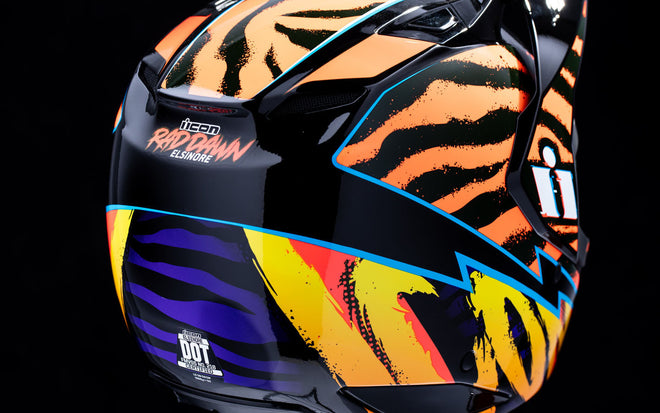 Icon Elsinore Helmet - Rad Dawn - Orange