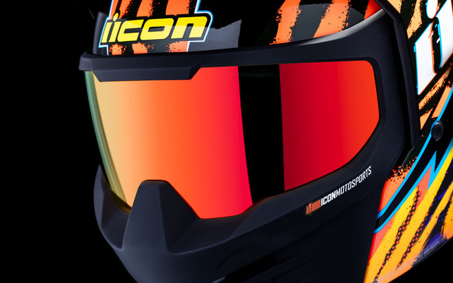 Icon Elsinore Helmet - Rad Dawn - Orange