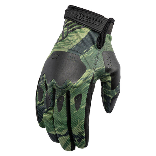 Icon Hooligan Tiger's Blood Gloves - Green