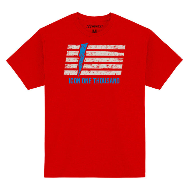 Icon Invasion Stripe T-Shirt - Red