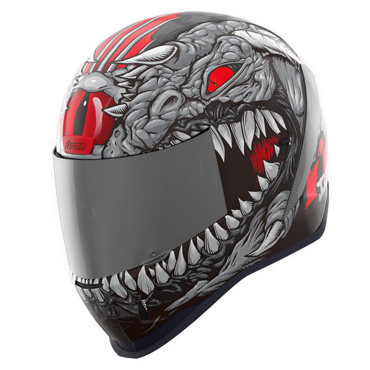Icon Airform Helmet - Kryola Kreep - MIPS - Silver