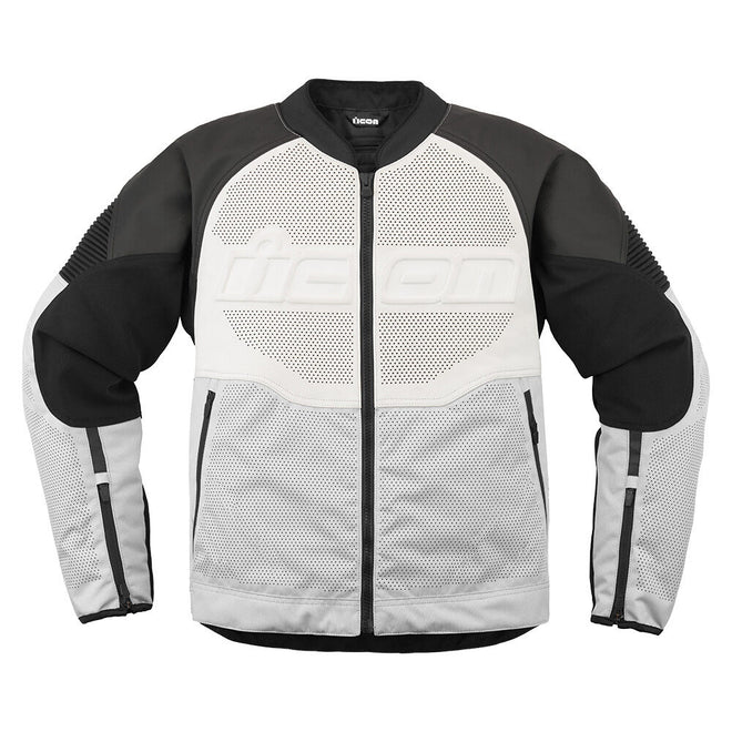 Icon Overlord3 CE Leather Jacket - White