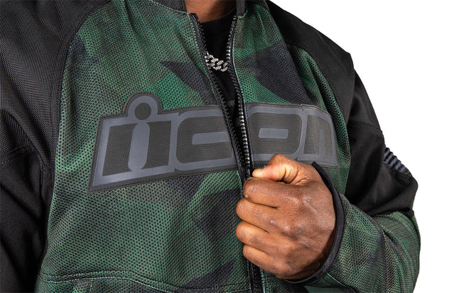 Icon Overlord3 Mesh Camo Jacket - Green