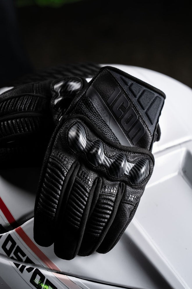 Icon Contra3 Gloves - Black