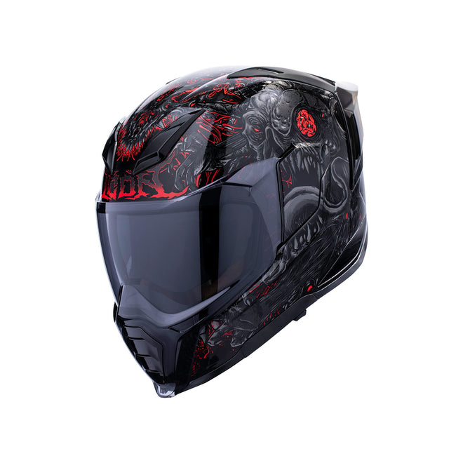 full face icon motorcycle helmets ICON Ultraflite Helmet - Misanthrope - MIPS - Black