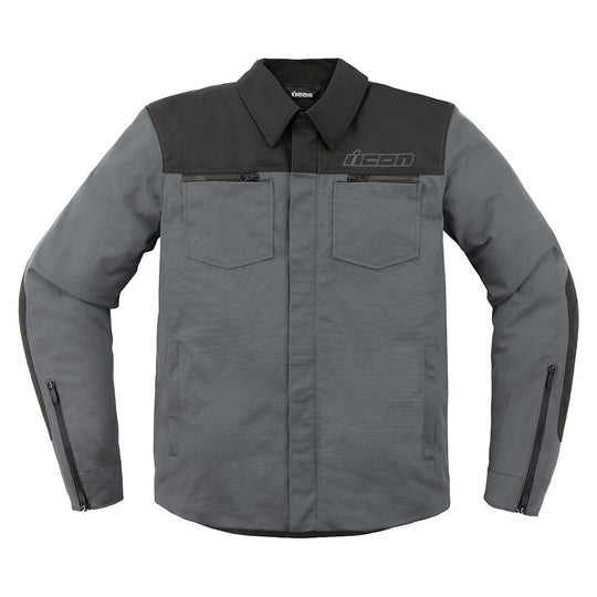 ICON Upstate Canvas CE Jacket - Gray