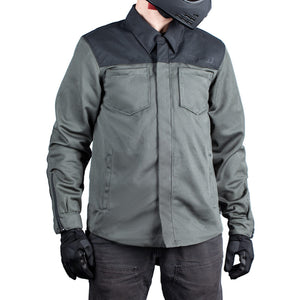 Icon Upstate Mesh CE Jacket - Gray | Motorsport Freaks