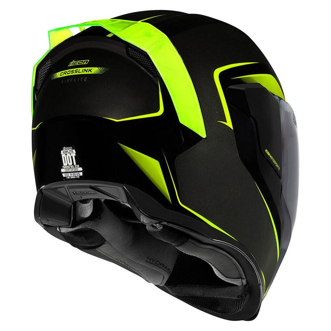 Icon Helmets Icon AirFlite Crosslink Motorcycle Helmet - Hi-Viz