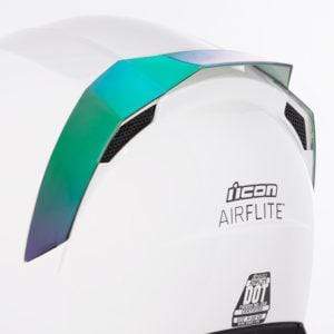Icon SPOILERS Green Icon AirFlite Helmet Rear Spoilers