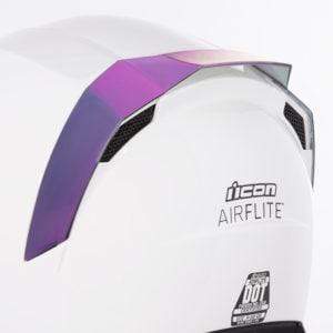 Icon SPOILERS Purple Icon AirFlite Helmet Rear Spoilers