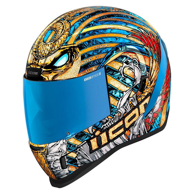 Icon Helmets Icon Airform Pharaoh Gold Motorcycle Helmet