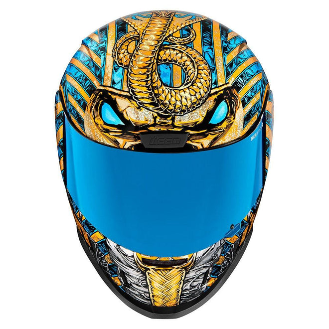 Icon Helmets Icon Airform Pharaoh Gold Motorcycle Helmet