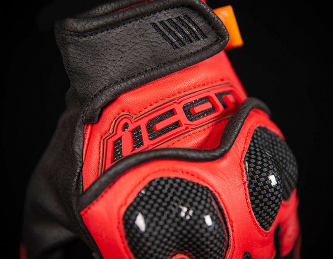 Icon Contra2 Gloves - Red