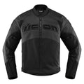 Icon Contra2 Leather Perforated Jacket - Black