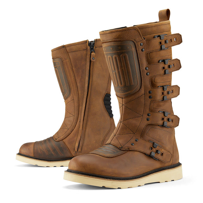 Icon Elsinore 2 CE Motorcycle Boots - Brown