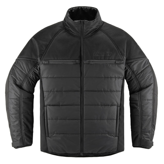 Icon Ghost Puffer Jacket - Black