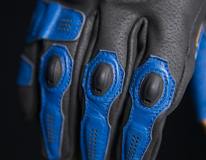 Icon Hypersport Short Gloves - Blue