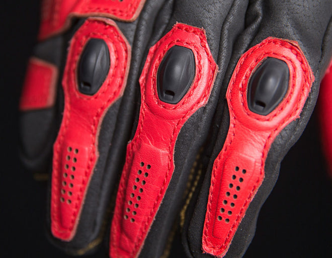 Icon Hypersport Short Gloves - Red