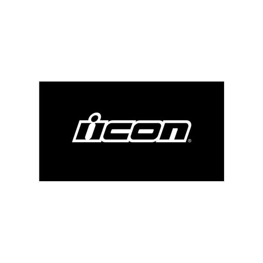 Icon Logo -  Slant Black Floormat