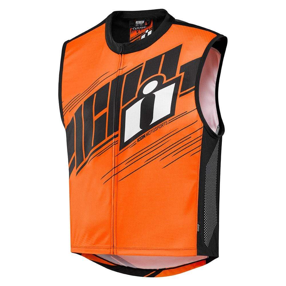 Icon Mil-Spec 2 Motorcycle Vest - Hi-Viz Orange | Motorsport