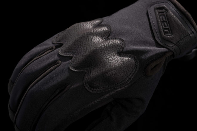 Icon PDX3 CE Gloves - Black | Motorsport Freaks