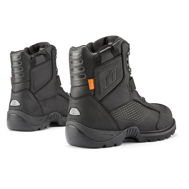 Icon Stormhawk Waterproof Motorcycle Boot - Black